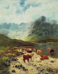 Ross-shire Loch, 1888 von Louis Bosworth Hurt