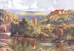 Am Fluss Tejo, aus Hutchinsons Picturesque Europe, veröffentlicht von Hutchinson & Son, ca. 1930 von Louis Burleigh Bruhl