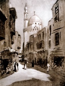 Alte Straße im Sonnenlicht, Kairo, Ägypten, 1928