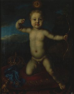 Porträt von Zarewitsch Peter Petrowitsch von Russland 1715-1719 als Amor von Louis Caravaque
