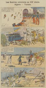 Die Kolonialkriege im 19. Jahrhundert, Algerien, Tunesien (Farblithografie) von Louis Charles (after) Bombled