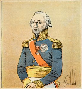 Illustration von Louis Bombled aus dem Buch „Das Memorial von Saint Helene“ von Graf Emmanuel de Las Cases: Porträt des Marschalls Francois Christophe Kellermann, Herzog von Valmy