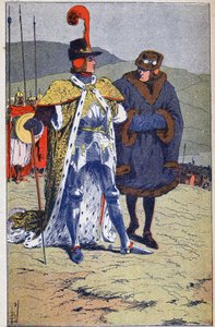 Interview von Ludwig XI. und König Heinrich IV.