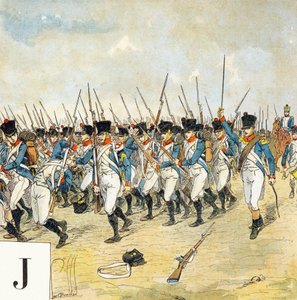 Buchstabe J: Junge Garde, "Je serai soldat" - Militäralphabet