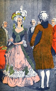 Marie Antoinette und Augeard von Louis Charles Bombled