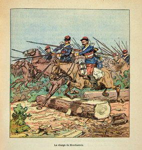 Die Armee der Loire von Eugene Sergent, illustriert von Louis Bombled (Deutsch-Französischer Krieg; Feldzug von 1870-1871): Schlacht von Ladon am 22. November von Louis Charles Bombled