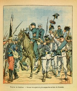 Die östliche Armee: Die Truppen von Ricciotti während der Schlacht von Châtillon-sur-Seine im November 1870 von Louis Charles Bombled