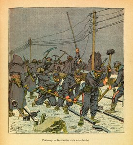 Die östliche Armee: Fontenoy, Zerstörung der Eisenbahn von Louis Charles Bombled