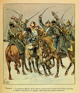 Die östliche Armee: Während der Schlacht von Villersexel, das Schlachtschiff Marlier des 5. Regiments von den Preußen umzingelt, gelang es zu entkommen von Louis Charles Bombled