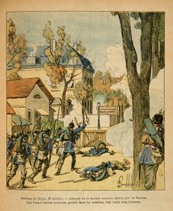Die Ost-Armee von Eugene Sergeant, illustriert von Louis Bombled: Verteidigung von Dijon am 30. Oktober