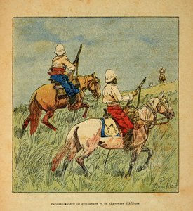 Der Krieg in Madagaskar - Anekdotische Geschichte der französischen Expeditionen von 1885-1895: Anerkennung von Gendarmen und Jägern aus Afrika in Madagaskar 1895