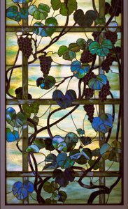 Weinreben-Panel, ca. 1902–15 von Louis Comfort Tiffany