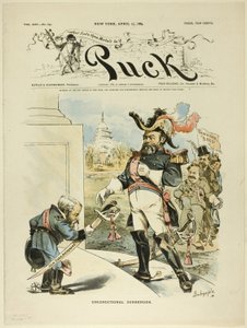 Bedingungslose Kapitulation, aus Puck von Louis Dalrymple