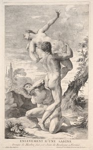 Raub der Sabinerinnen, 1700er Jahre von Louis Desplaces