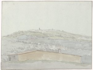Ansicht von Montefusco (Voyage en Italie, en Sicile et à Malte - 1778) von Louis Ducros