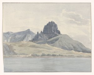 Ansicht der Küste von Pentidatilo jenseits des Kaps Spartivento (Titel auf dem Objekt)
Reise nach Italien, Sizilien und Malta - 1778 (Serientitel)