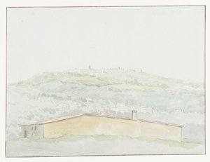 Klassische Säule im Hafen von Brindisi von Louis Ducros