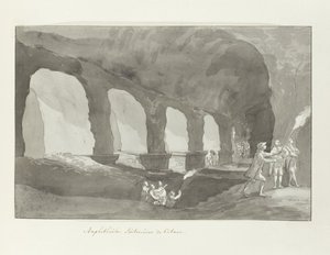 Untergeschoss des Amphitheaters von Catania von Louis Ducros