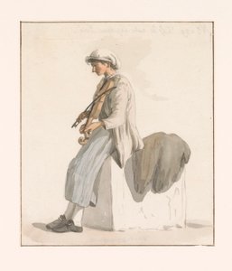 Sohn von Kapitän Erié mit Geige (Voyage en Italie, en Sicile et à Malte - 1778)