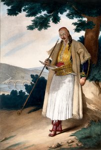Ein griechischer Gärtner oder Hausmann - Platte X, graviert von Lemercier aus 