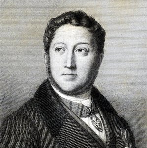 Porträt des Komponisten Gioachino Antonio Rossini 1792-1868, 1836