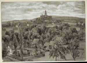 Blick auf Kronberg von Louis Eysen