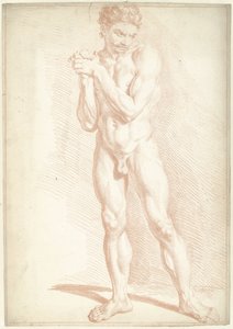Männlicher Akt, stehend von Louis Fabritius Dubourg