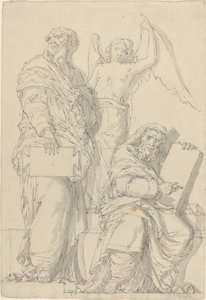 Die Propheten Hosea und Jona von Louis Felix de La Rue after Raphael