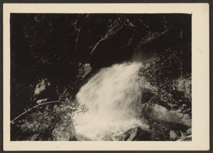 Landschaft mit Wasserfall von Louis Fleckenstein
