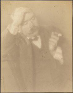 Porträt eines Mannes mit Zigarre von Louis Fleckenstein