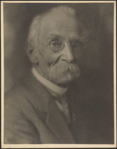 Porträt eines Mannes mit langem Schnurrbart von Louis Fleckenstein