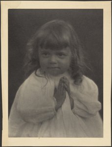 Porträt eines betenden Kindes von Louis Fleckenstein