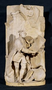Modello für das Denkmal für George Frederick Handel in der Westminster Abbey, ca. 1760 von Louis Francois Roubillac