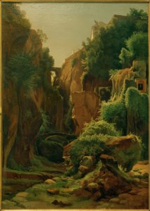 L. Gurlitt, Felsenschlucht bei Sorrent