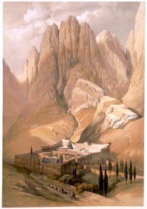 Kloster St. Katharina mit dem Berg Horeb, 19. Februar 1839, 1849 von Louis Haghe