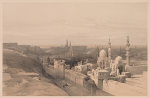 Ägypten und Nubien: Band III - Nr. 26, Kairo, Blick nach Westen von Louis Haghe