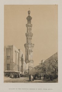 Ägypten und Nubien, Band III: Minarett der Hauptmoschee Siout, Oberägypten von Louis Haghe