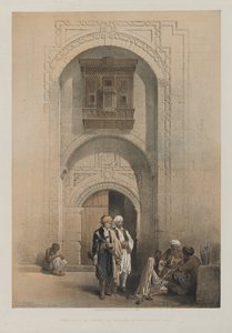 Ägypten und Nubien, Band III: Modernes Herrenhaus, zeigt die arabeske Architektur von Kairo von Louis Haghe