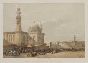 Ägypten und Nubien, Band III: Moschee des Sultans Hassan, vom großen Platz des Rameyleh von Louis Haghe