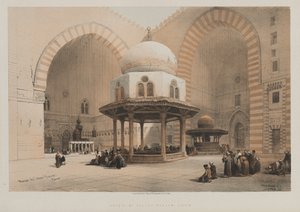 Ägypten und Nubien, Band III, Moschee des Sultan Hassan, Kairo, 1848 von Louis Haghe