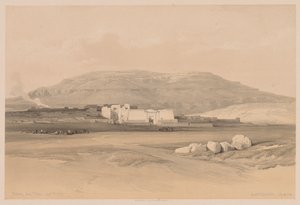 Ägypten und Nubien: Band II - Nr. 20, Medinet Abou, Theben, 1838 von Louis Haghe