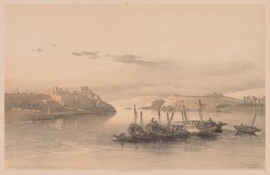 Ägypten und Nubien: Band II - Nr. 28, Gesamtansicht von Assuan und der Insel Elephantine