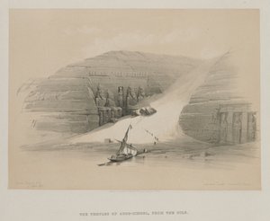Ägypten und Nubien, Band II: Ausgegrabene Tempel von Abo Simbel, Nubien, 1848