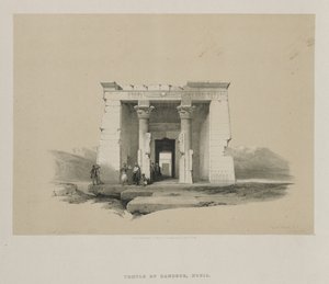 Ägypten und Nubien, Band II: Tempel von Dandour, Nubien, 1848 von Louis Haghe