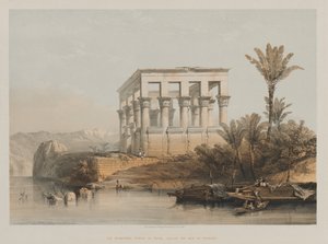 Ägypten und Nubien, Band II: Der Hypäthral-Tempel in Philae, genannt das Bett des Pharao von Louis Haghe