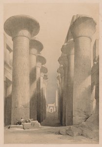 Ägypten und Nubien: Band I - Nr. 20, Große Halle in Karnak, Theben von Louis Haghe