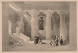Ägypten und Nubien: Band I - Nr. 24, Tempel in Esneh, 1838 von Louis Haghe