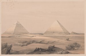 Ägypten und Nubien: Band I - Nr. 3, Pyramiden von Gizeh von Louis Haghe