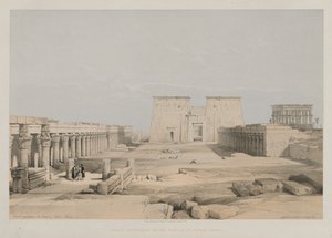 Ägypten und Nubien, Band I: Großer Zugang zum Tempel von Philae, Nubien