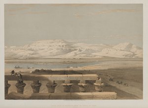 Ägypten und Nubien, Band I: Libysche Gebirgskette, vom Tempel von Luxor